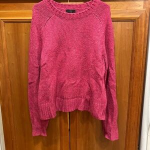 J. Crew Fuchsia Crew Neck Sweater